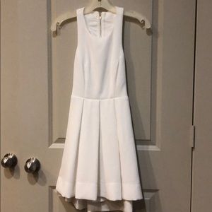 Lulus White Skater Dress with Back Cutout